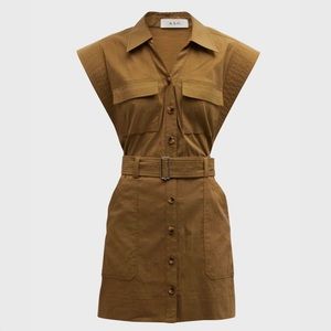 $450 ALC Ava Belted Cargo Minidress